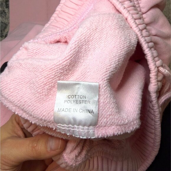 White Fox Pink Jogger Sweatpants XS Cotton/Poly Blend Athleisure - Picture 4 of 7